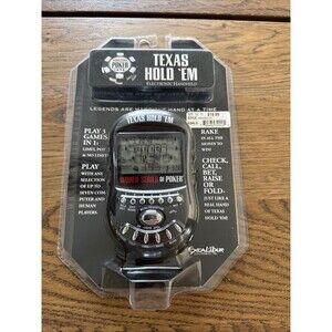 World Series of Poker Texas Hold 'Em Handheld Excalibur Electronics 399N-BLK-CS